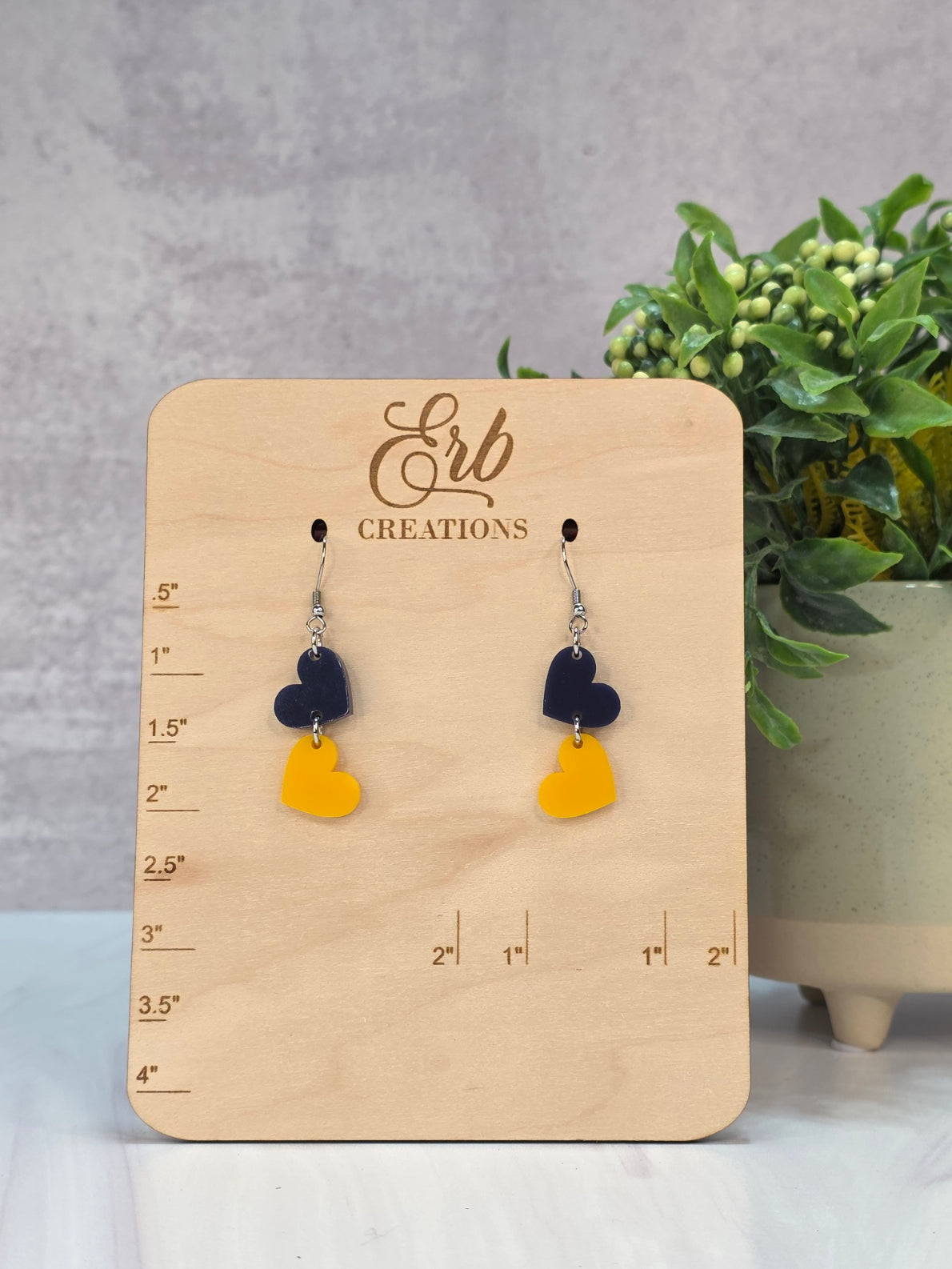 Blue & Gold Hearts