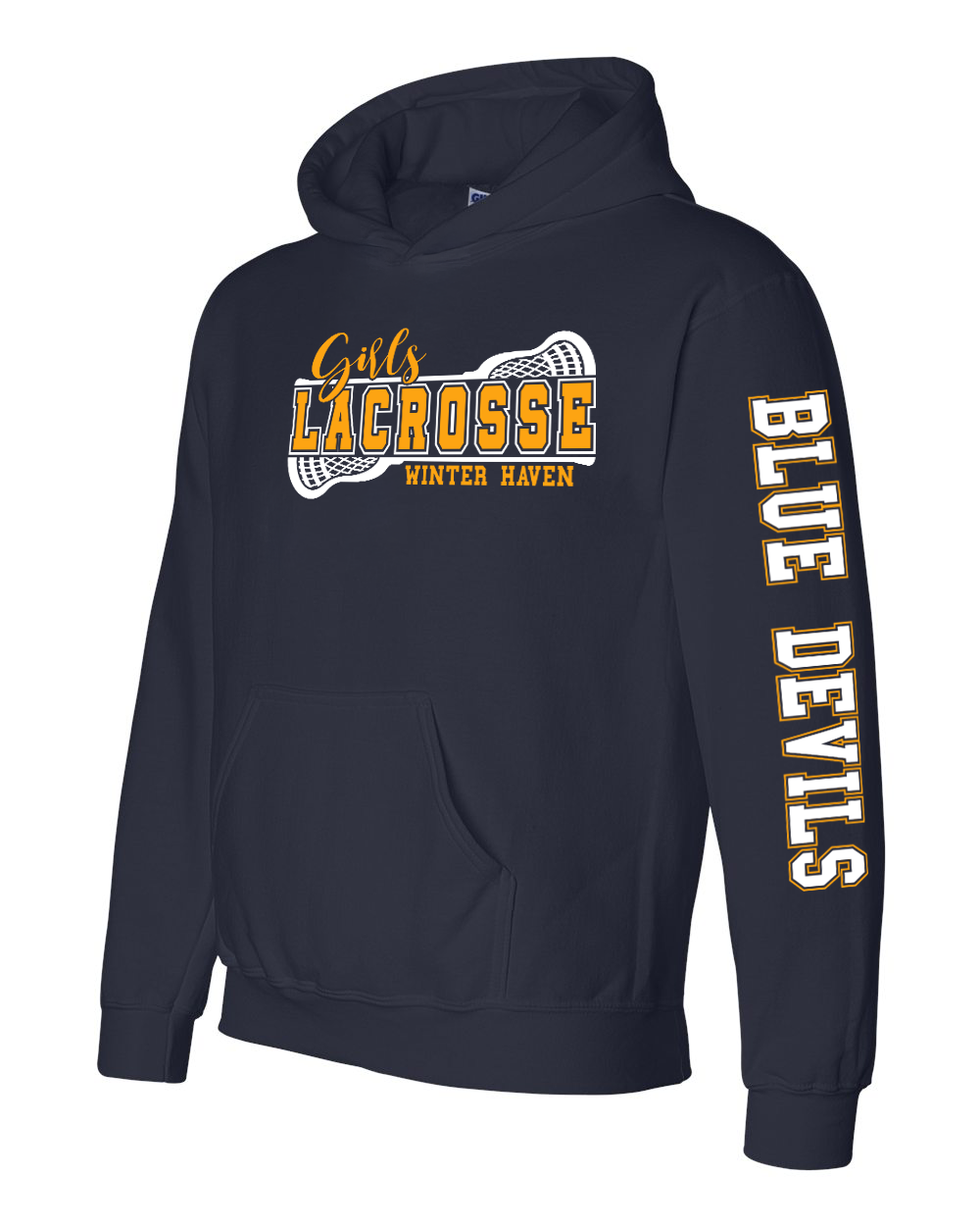 Girls Lacrosse Hoodie with Sleeve 23