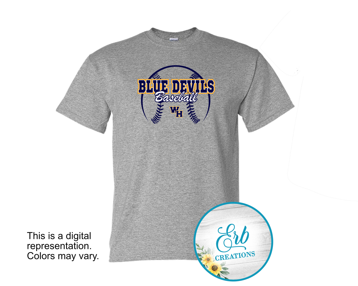 Blue Devils Baseball WH Grey
