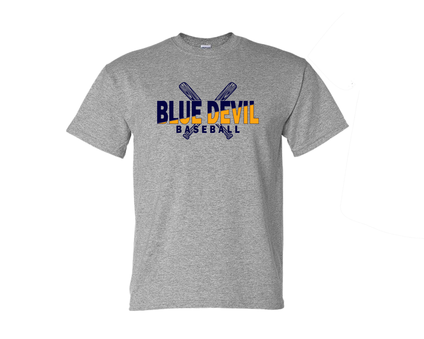 Blue Devils Baseball Split Grey