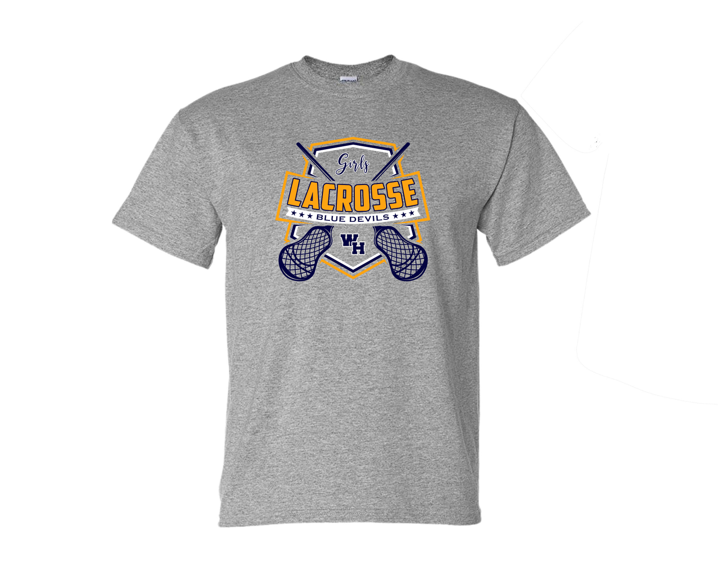 Girls Lacrosse Blue Devils WH Grey
