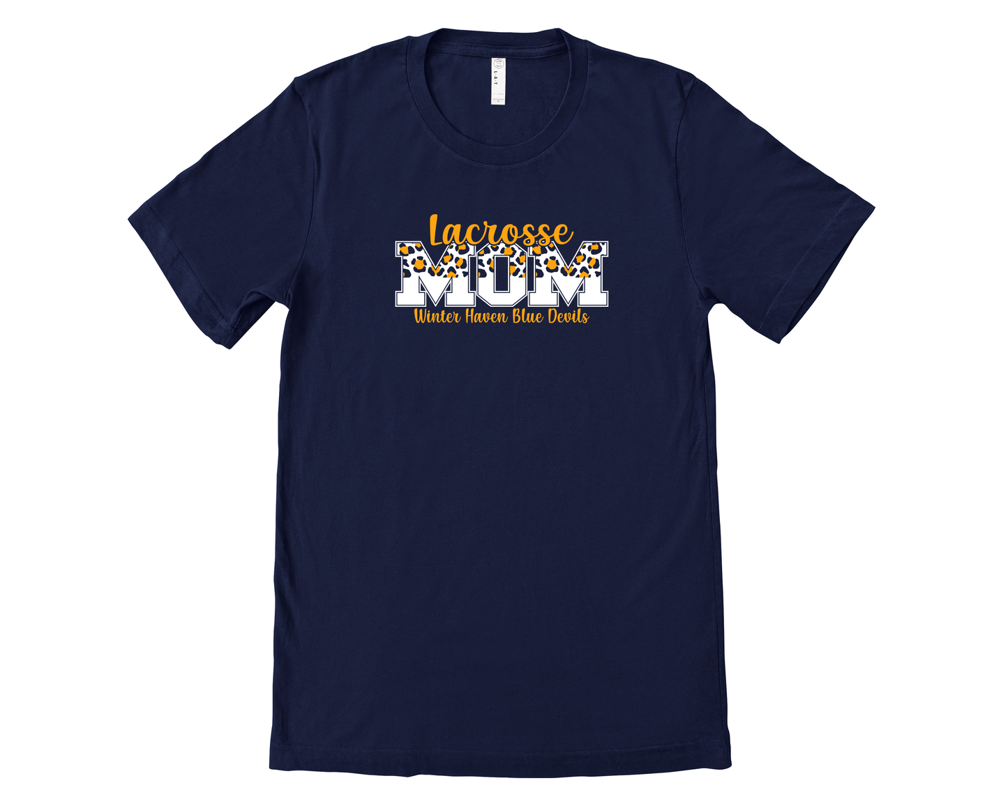 Lacrosse Mom Leopard Navy