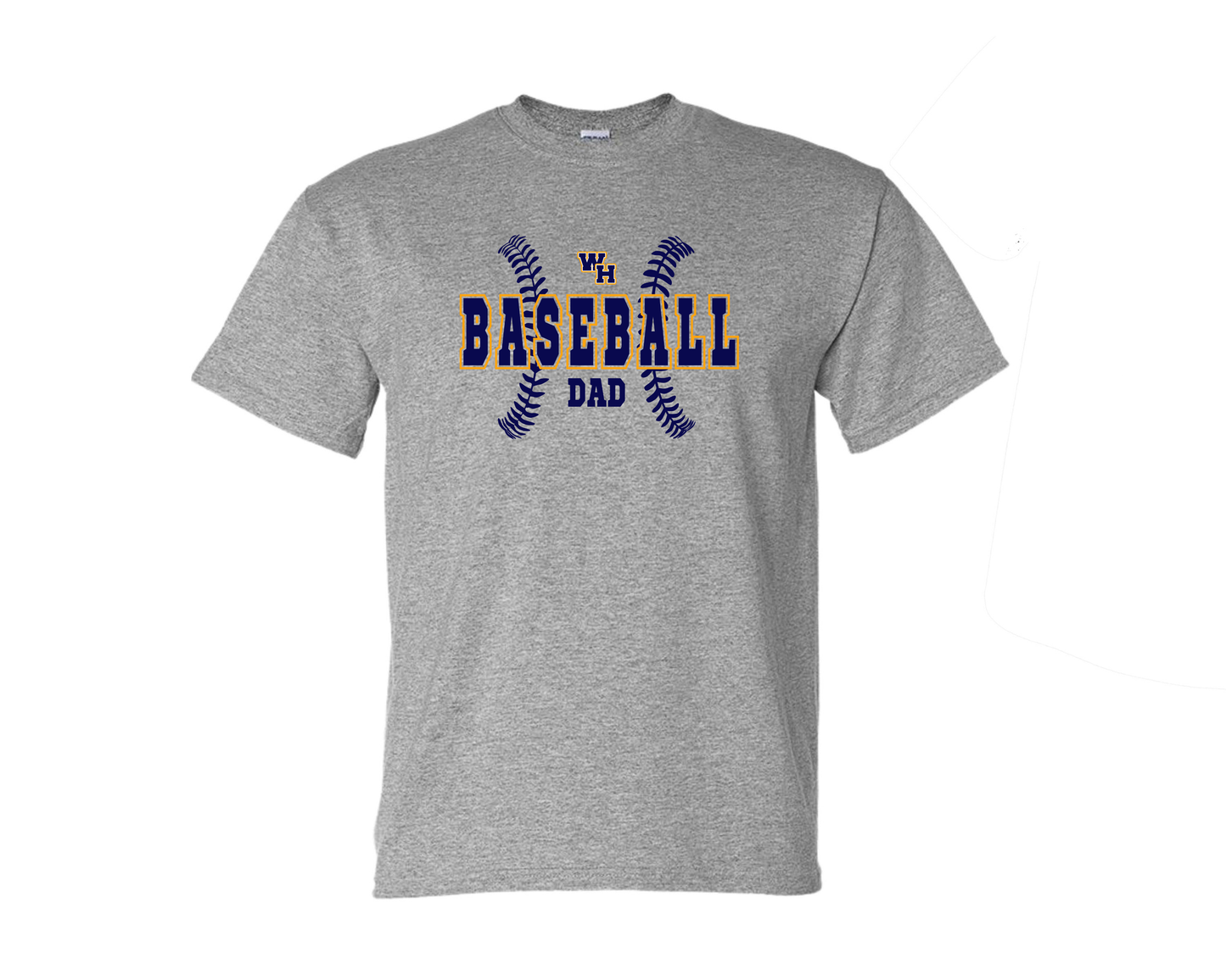 WH Baseball Custom Title Grey