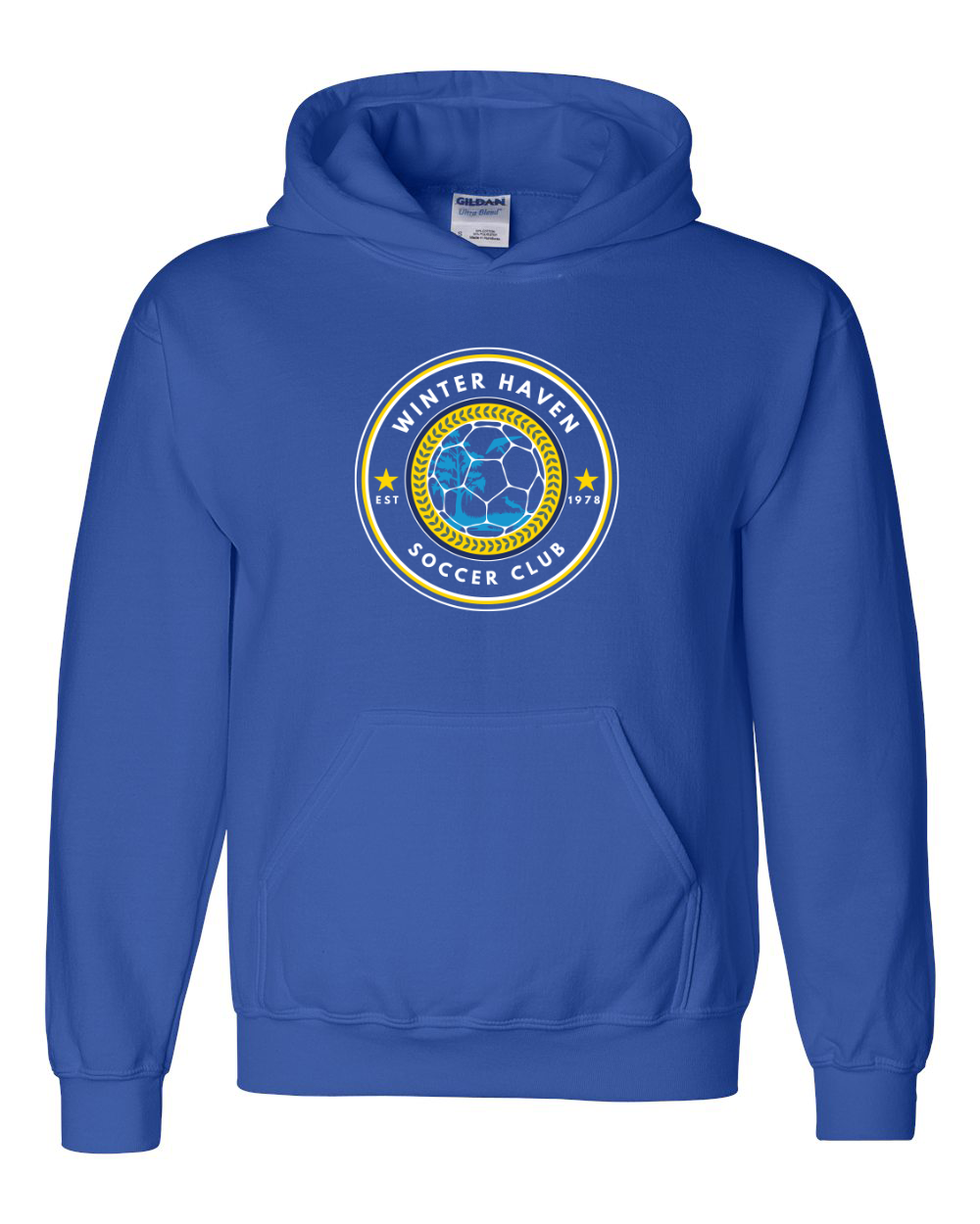 Winter Haven Soccer Club Logo on Blue (multiple styles)