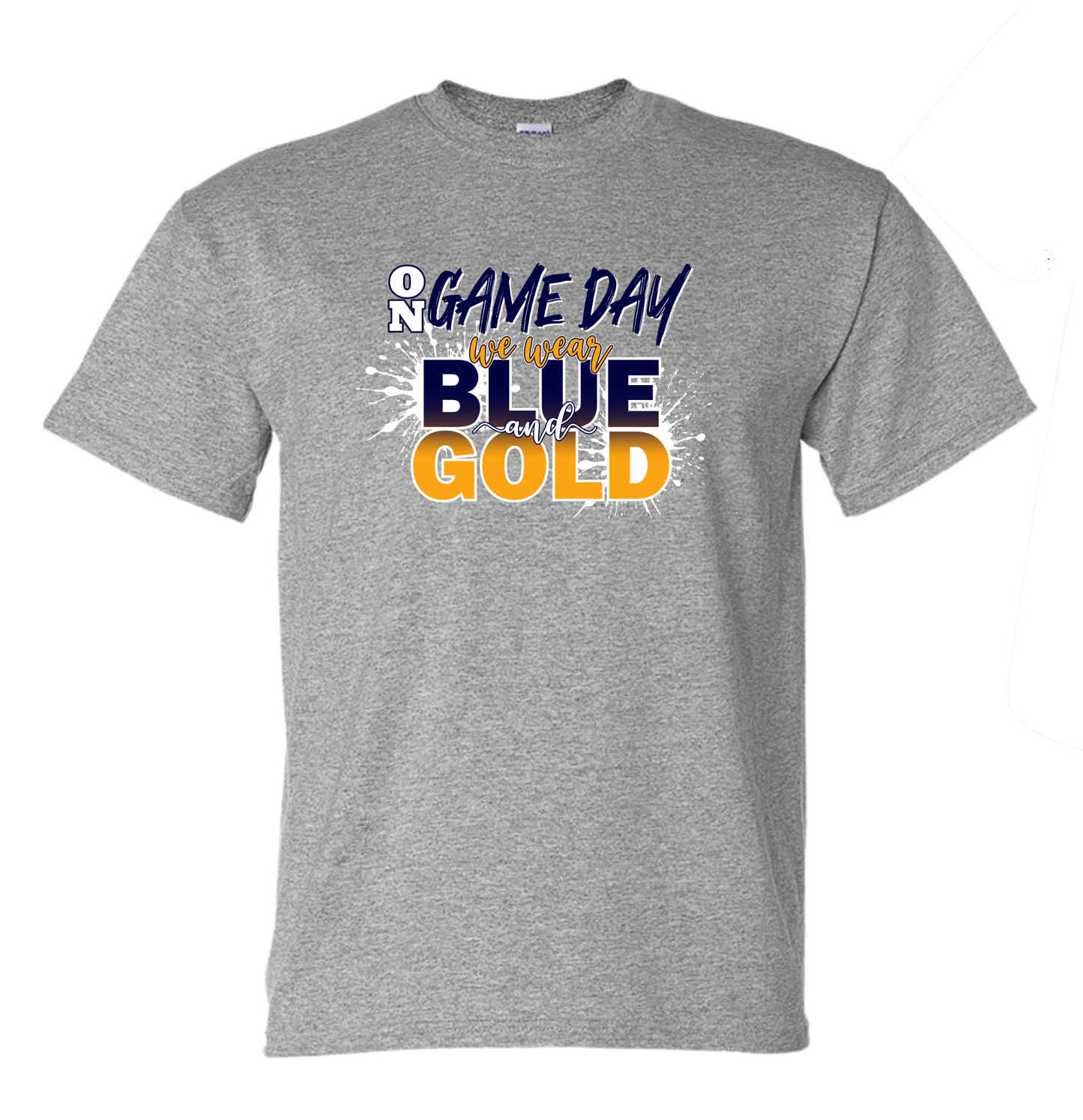 We Wear Blue and Gold Grey