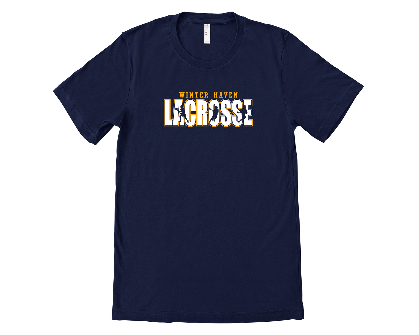 Winter Haven Lacrosse Player Cutout Navy