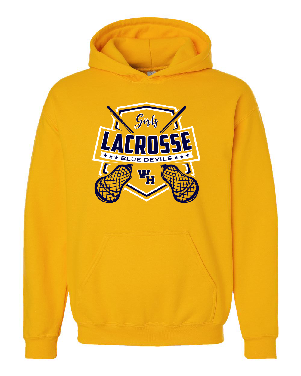 Girls Lacrosse Blue Devils WH Gold 10