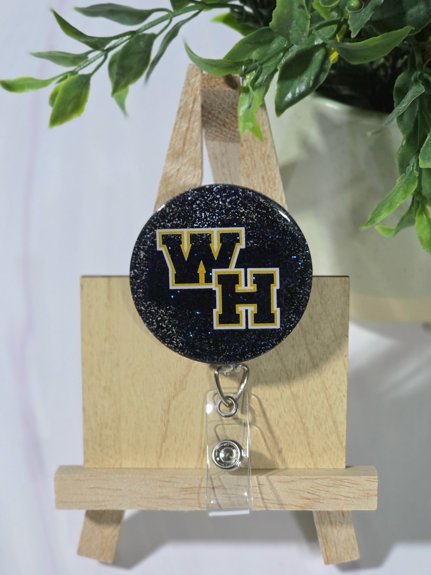 WH Badge Reel (Navy)