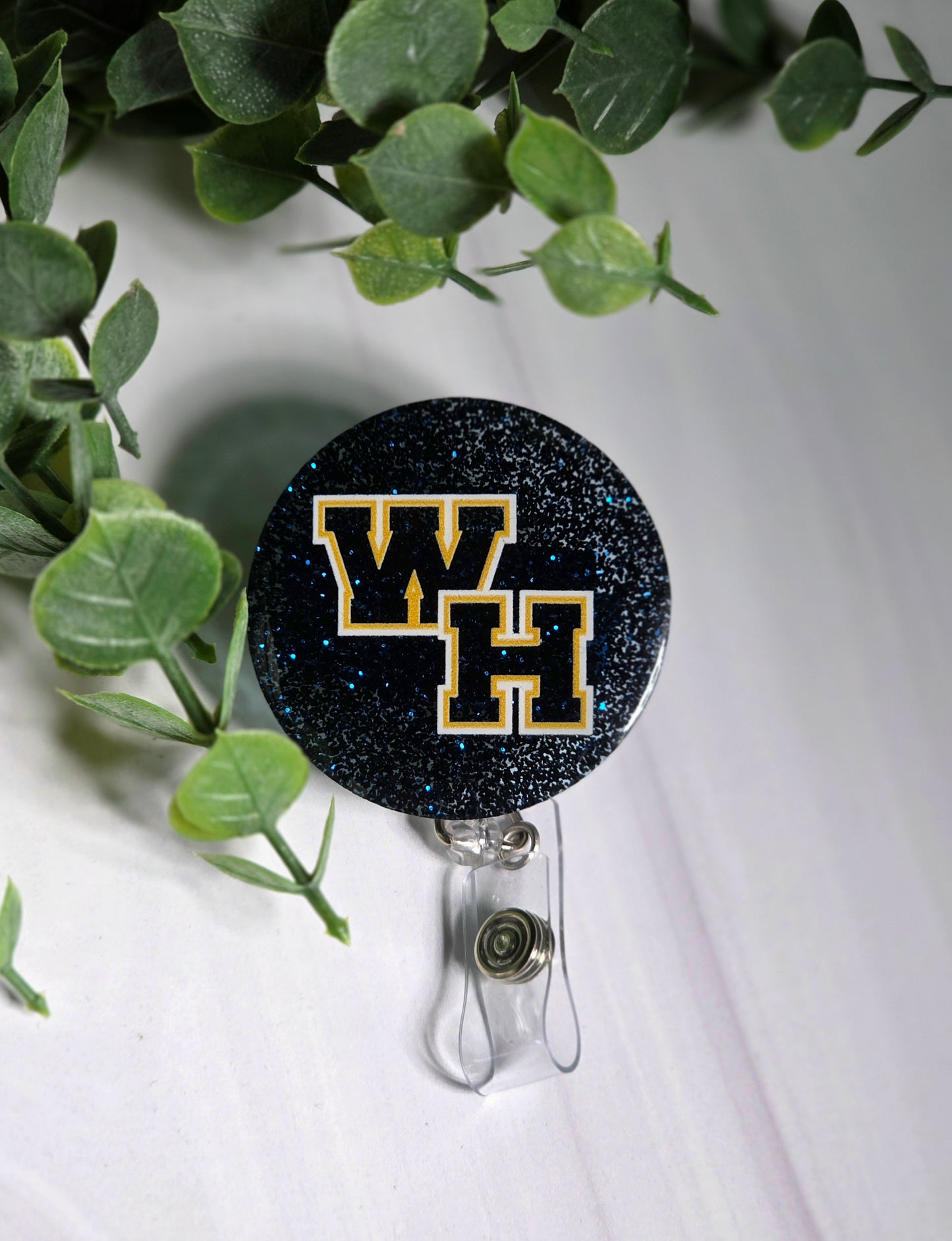WH Badge Reel (Navy)