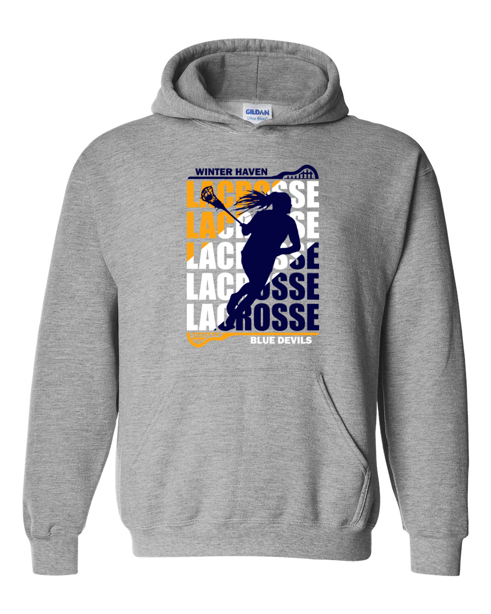 Girls Lacrosse Retro Grey 20