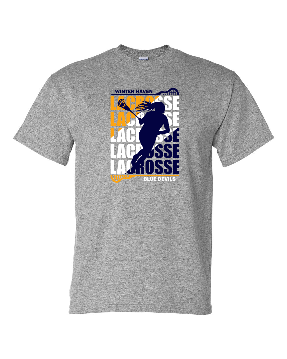 Girls Lacrosse Retro Grey 20