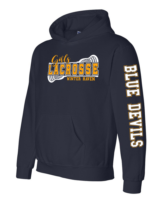 Girls Lacrosse Hoodie with Sleeve 23