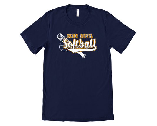 Blue Devil Bat & Ball Softball Navy