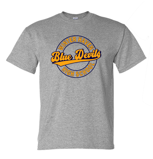 Blue Devils Circle Grey