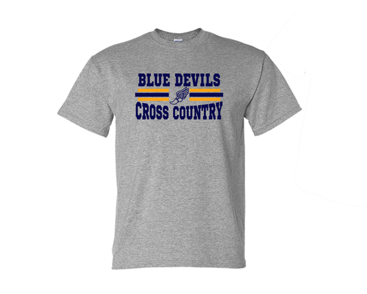 Blue Devils Cross Country on Grey