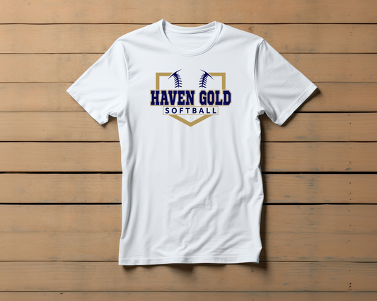 Haven Gold Softball Diamond White