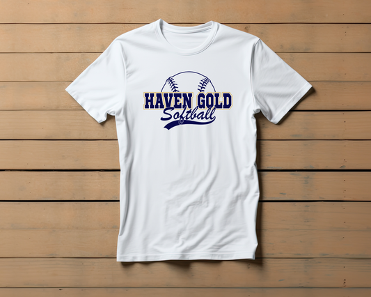 Haven Gold Softball White