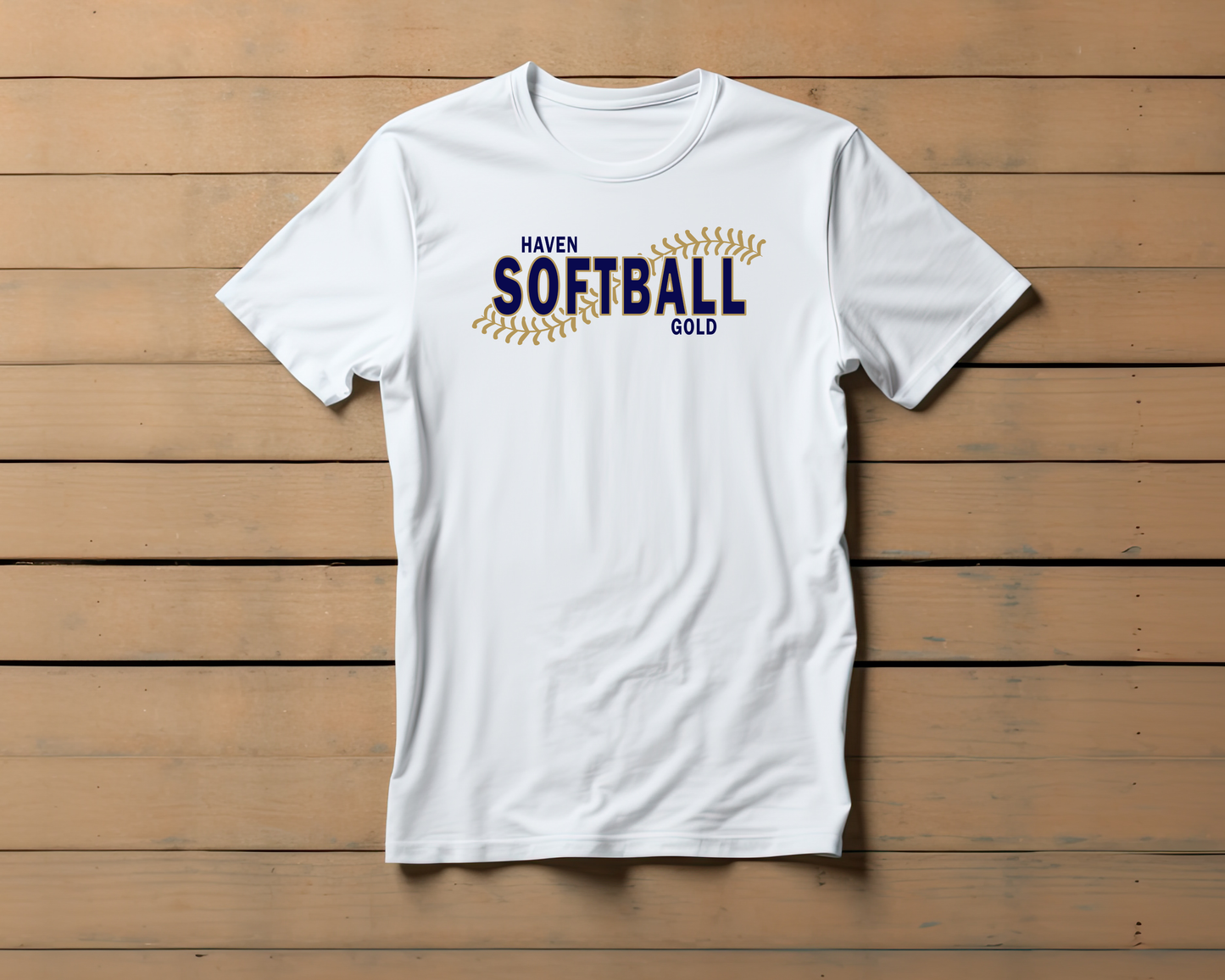 Haven Softball Gold White