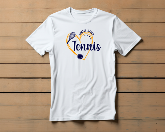 WH Heart Tennis White