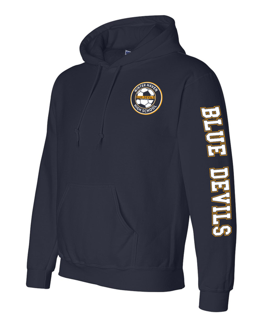 Blue Devils Hoodie with Sleeve Navy
