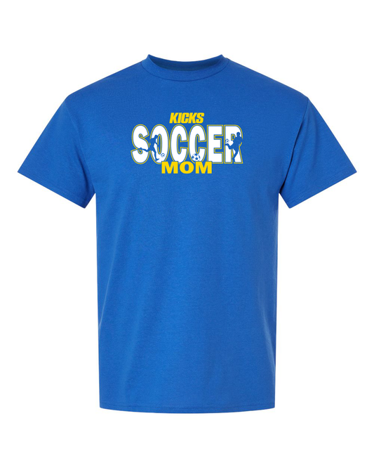 Kicks Soccer Family Title on Blue (multiple styles)