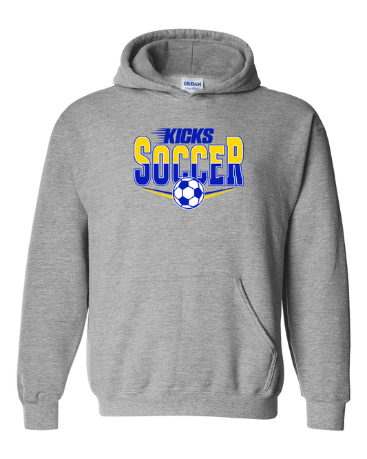 Kicks Soccer Split Yellow and Blue on Grey (multiple styles)