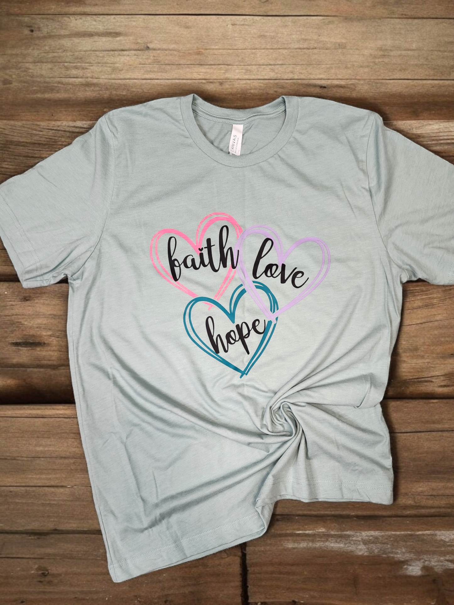 Faith Hope Love Hearts