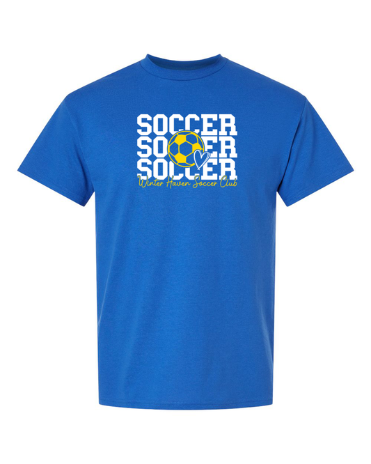 Soccer 3 on Blue (multiple styles)
