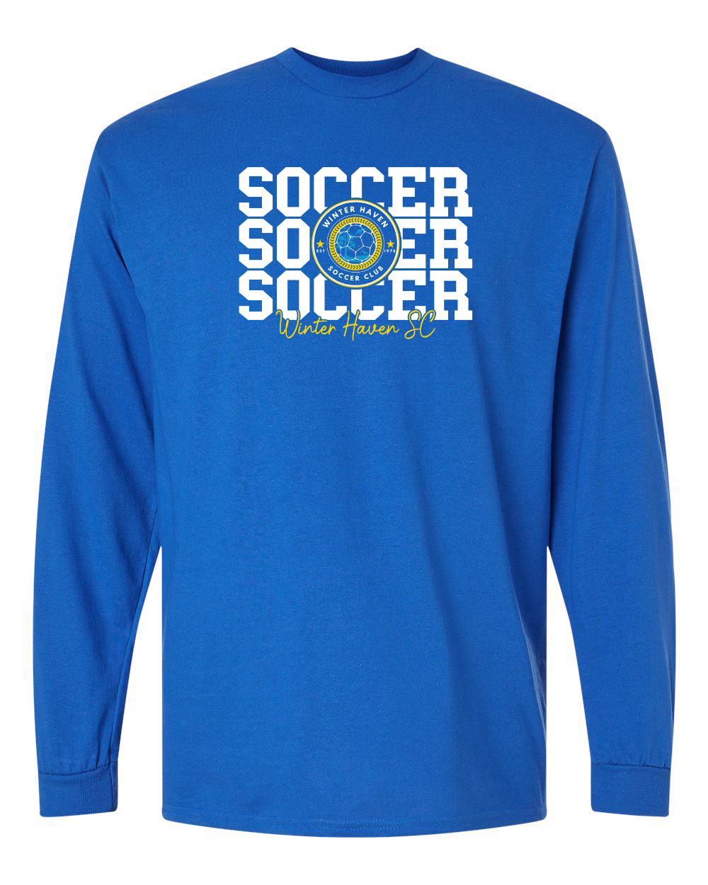 Soccer 3 with Logo on Blue (multiple styles)