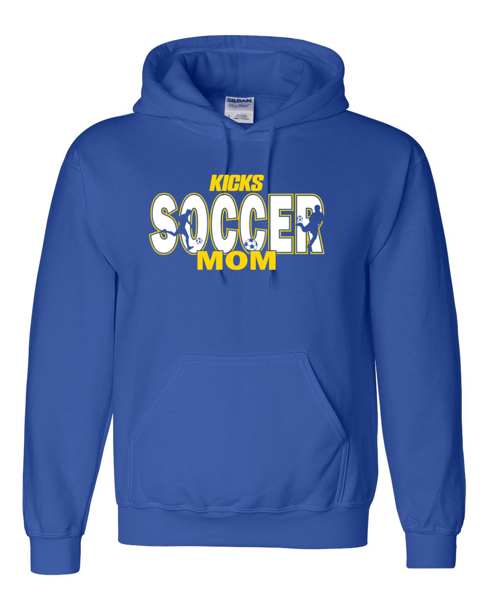 Kicks Soccer Family Title on Blue (multiple styles)