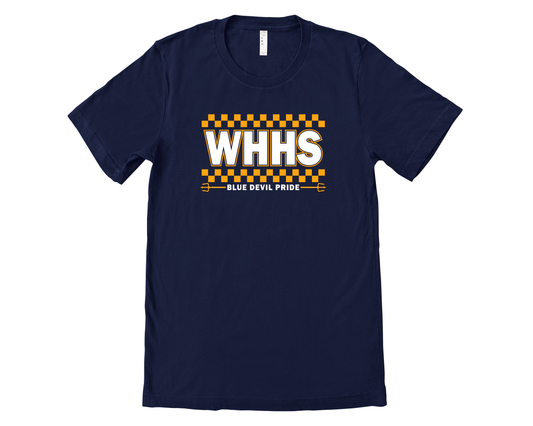 WHHS Checkered Navy