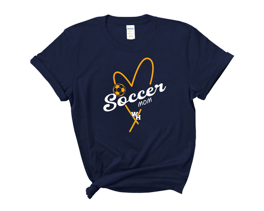 Soccer Heart Family Title Navy