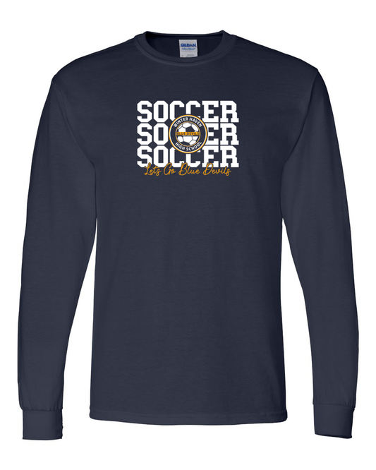 Soccer 3 with Logo Navy