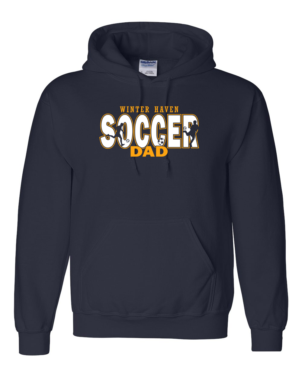 WH Soccer Player Family Title Block Navy