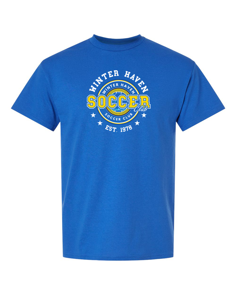 WH Soccer Club with Logo on Blue (multiple styles)